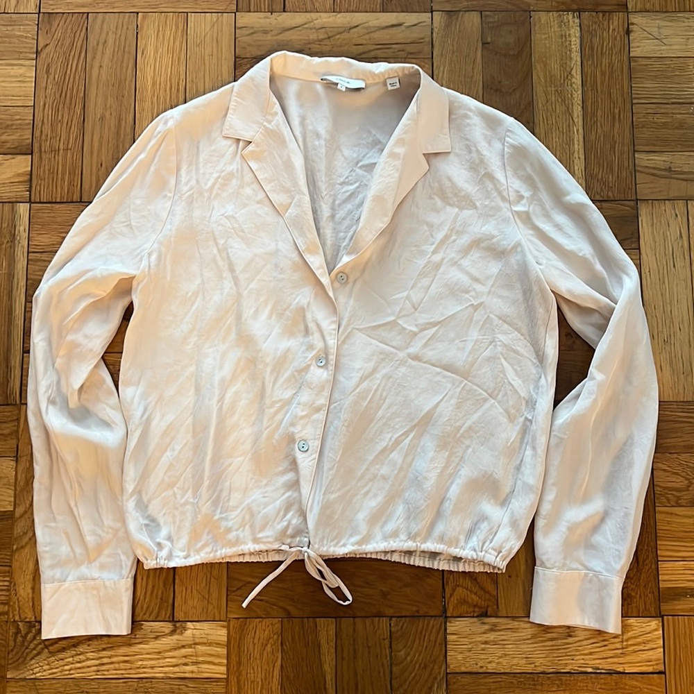 Vince silky button down top - Picture 2 of 4